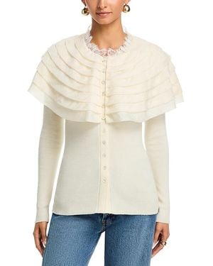 Sea Wanda Wool Cardigan Sweater - Natural