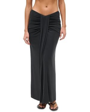 STAUD Soraya Skirt Swim Cover-Up - Black