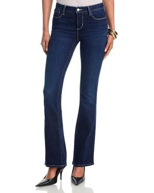 L'Agence Cara Low Rise Bootcut Jeans - Blue