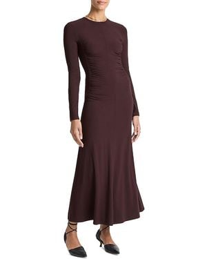 Vince Ruched Maxi Dress - Purple