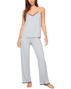 Eberjey Frida Camisole And Pajama Pant Set - Blue