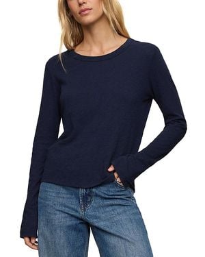Z Supply Junie Cotton Long Sleeve Tee - Blue