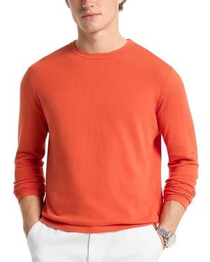 Michael Kors Lightweight Cotton Crewneck Sweater - Orange