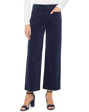 Liverpool Los Angeles Corduroy Crop Wide Leg Pants - Blue