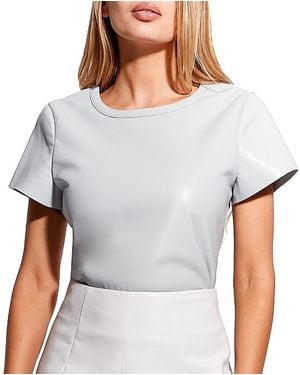 AS by DF New Guard Recycled Leather Tee - Gray