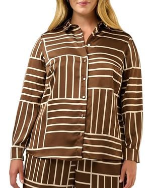 Estelle Josie Printed Shirt - Brown