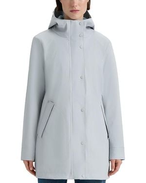 HUNTER Acacia Rubberized Rain Jacket - Blue