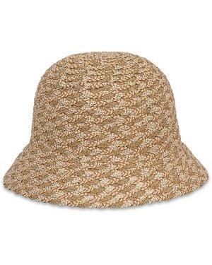 Eric Javits Woven Pith Bucket Hat - Natural