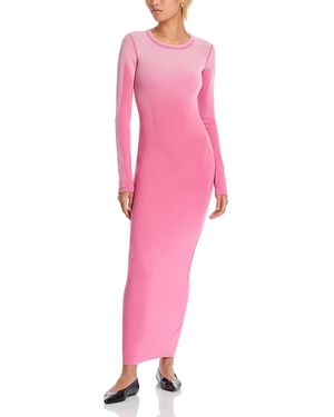 Cotton Citizen Verona Ribbed Coated Dress - Pink