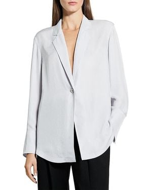 Theory Airy Washed Blazer - White