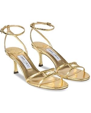 Jimmy Choo 1998 Leo 65 High Heel Sandals - Metallic