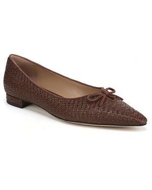 Sam Edelman Esmira 2 Pointed Toe Ballet Flats - Brown