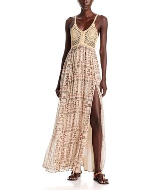 Isabel Marant Veony Crochet Maxi Dress - Natural