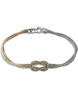 John Hardy 14K Love Knot Bracelet - White