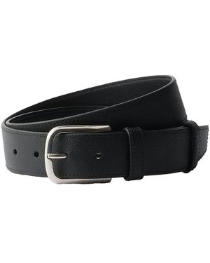 Prada Saffiano Leather Belt - Black