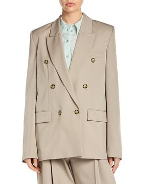 Stella McCartney Double Breasted Boyfriend Jacket - Natural