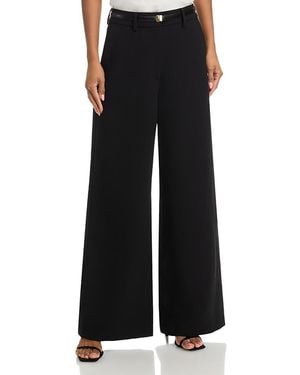 French Connection Azra Twill Wide Leg Pants - Black