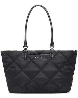 MZ Wallace Madison Medium Quilted Nylon Tote Bag - Black