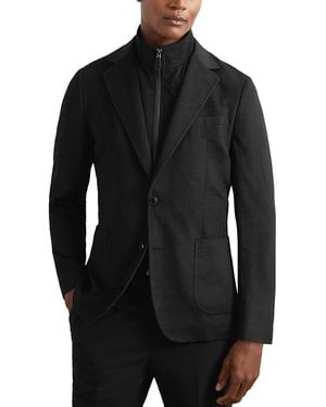 Reiss Modern Fit Removable Vest Blazer - Black