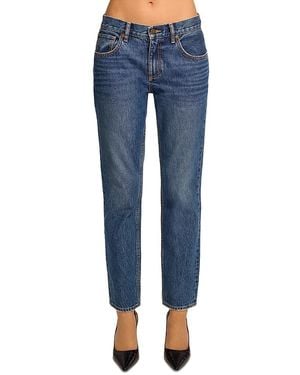Ramy Brook Milla High Rise Cotton Slim Jeans - Blue