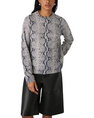 Whistles Wool Crewneck Sweater - Gray