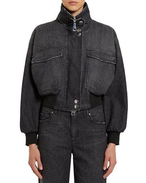 Marella Denim Jacket - Black