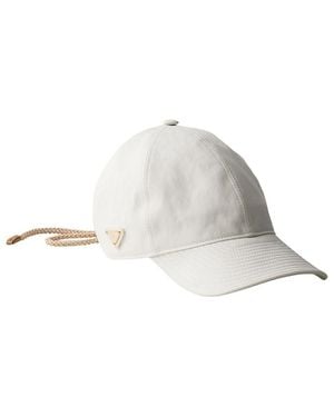Prada Satin Baseball Cap - White