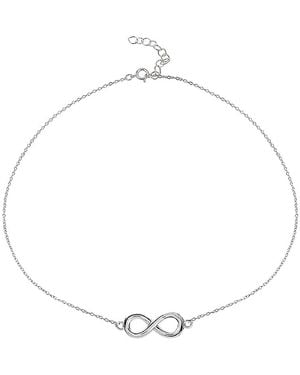 Aqua Infinity Ankle Bracelet - Metallic