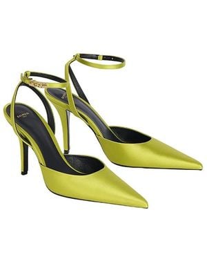 Balmain Satin Strappy Courts - Yellow