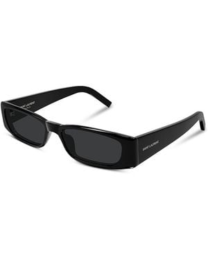 Saint Laurent Rectangular Sunglasses, 54Mm - Black