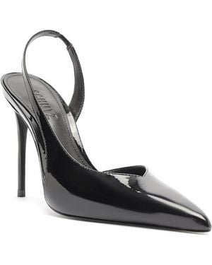 SCHUTZ SHOES Alessia Patent Leather Slingback Pumps - Black