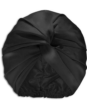 Slip Pure Silk Turban - Black