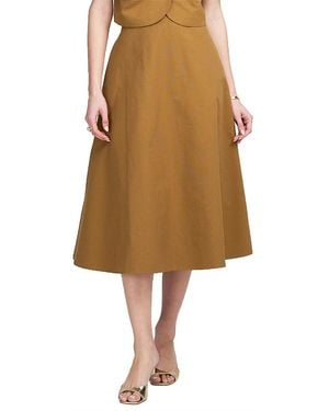Elle Collection Midi Skirt - Natural