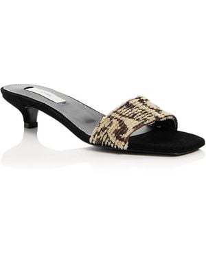 TOTEME Slim Badeau Slide Sandals - Black