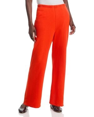 The Great The Lap Cropped Flare Sweatpants - Red