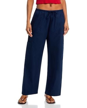 DONNI. Donni The Pop Drawstring Cargo Pants - Blue