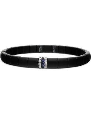 Demeglio 18K & Ceramic Diamond & Sapphire Beaded Bracelet - Black