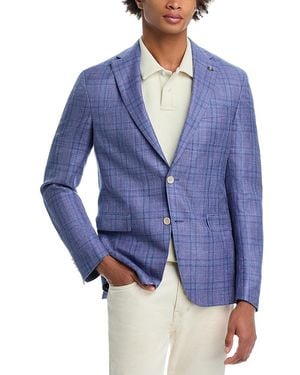 Jack Victor Loro Piana Wool, Silk & Linen Fabric Regular Fit Sport Coat - Blue