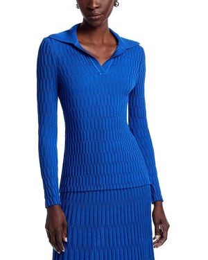 Misook Wrinkle Resistant Soft Knit Tunic - Blue