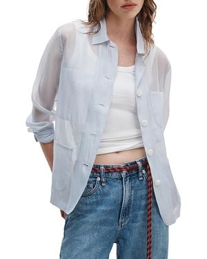 Rag & Bone Jolene Organza Jacket - Blue