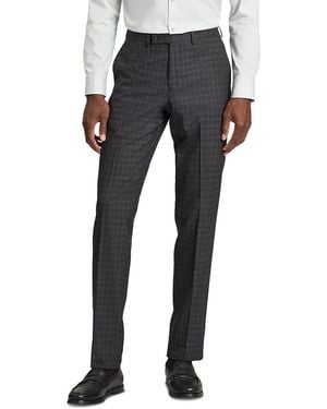 Ted Baker Wright Tattersall Modern Fit Suit Pants - Gray