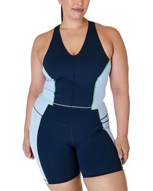 Sweaty Betty Power Racerback Bra Tank Top - Blue