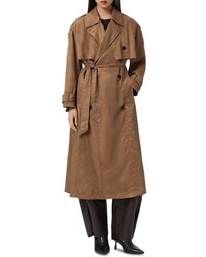AllSaints Linnie Trench Coat - Brown
