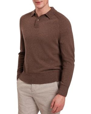 Ted Baker Karolt Cashmere Polo Sweater - Brown