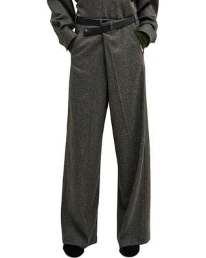 DARKPARK Gaia Belted Wide Leg Pants - Black
