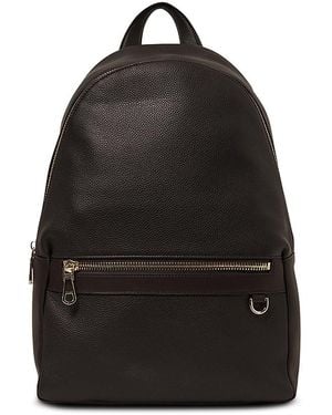 Reiss Drew Leather Backpack - Black