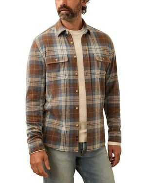 Faherty Legend Textured Shirt - Brown