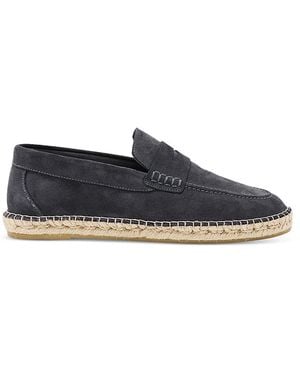 Reiss Capri Leather Espadrilles - Blue