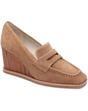Sanctuary Cadence Wedge Loafer Pumps - Brown