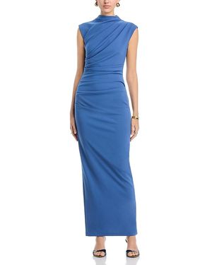 Aqua Charmeuse Halter Neck Long Dress in Red | Lyst Aqua Charmeuse Halter Neck Long Dress in Red | Lyst